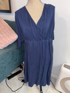Women’s XXL Blue 3/4 Sleeve Dress